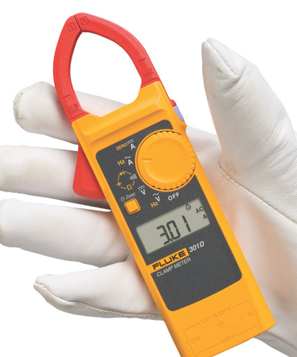 Netes'ten Çok Yönlü Fluke 301D Avuç İçi AC/DC Pensampermetre
