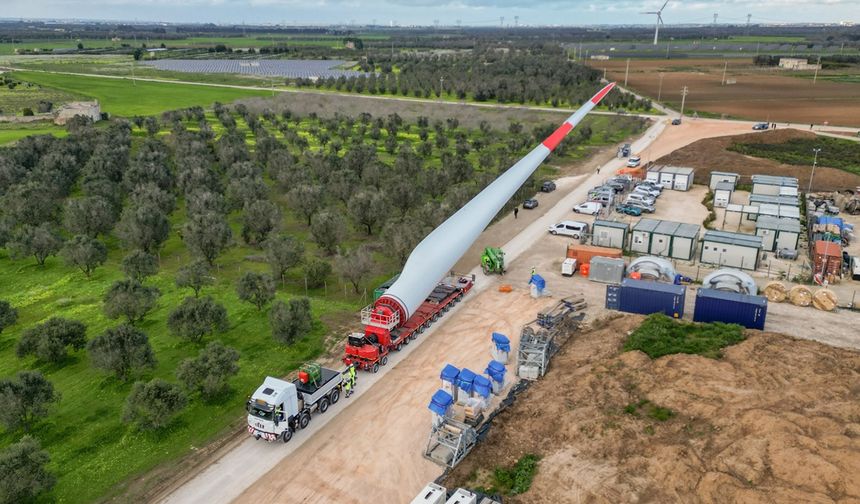 Geotrasporti, Zorlu Rüzgar Türbini Taşımasını Başarıyla Tamamladı