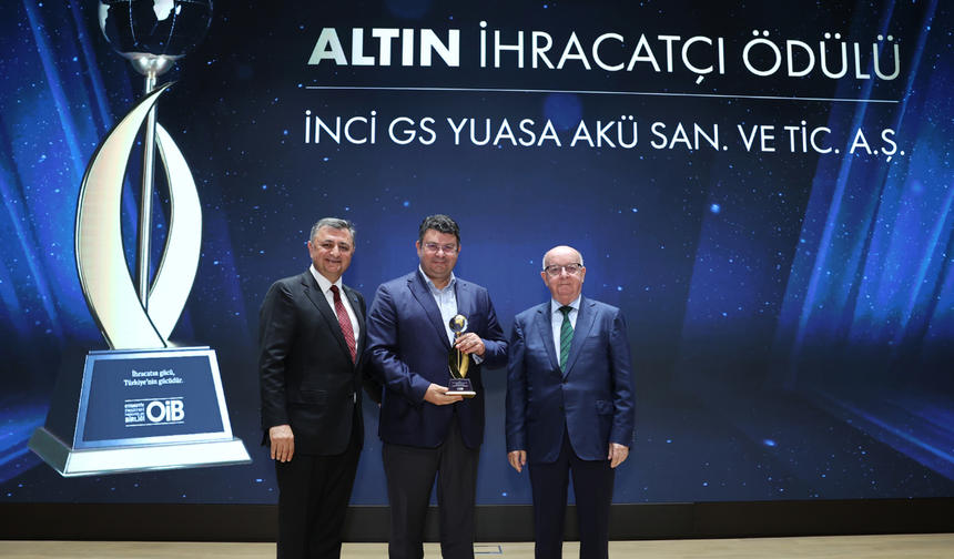 ALTIN İHRACAT ÖDÜLÜNÜ KAZANDI