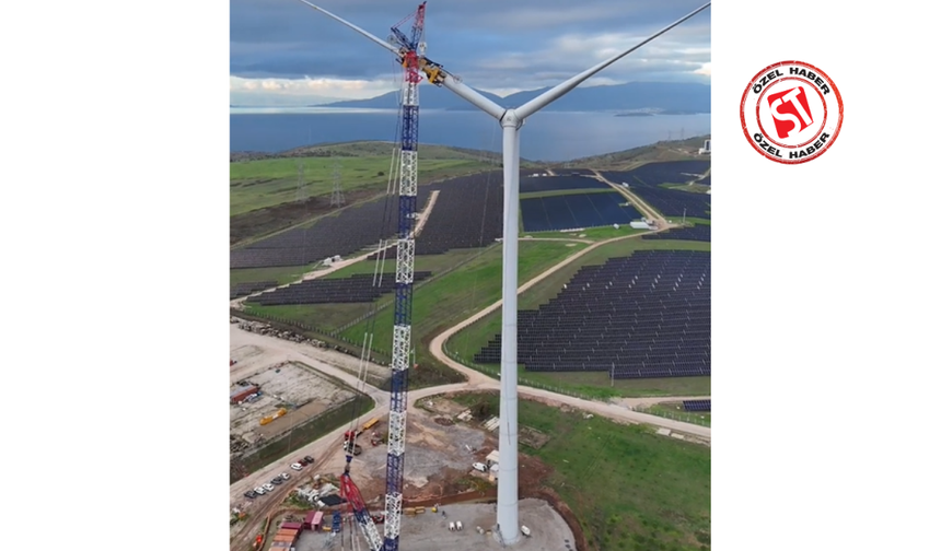 Dev Portatif Türbin Bandırma’da Yükseldi