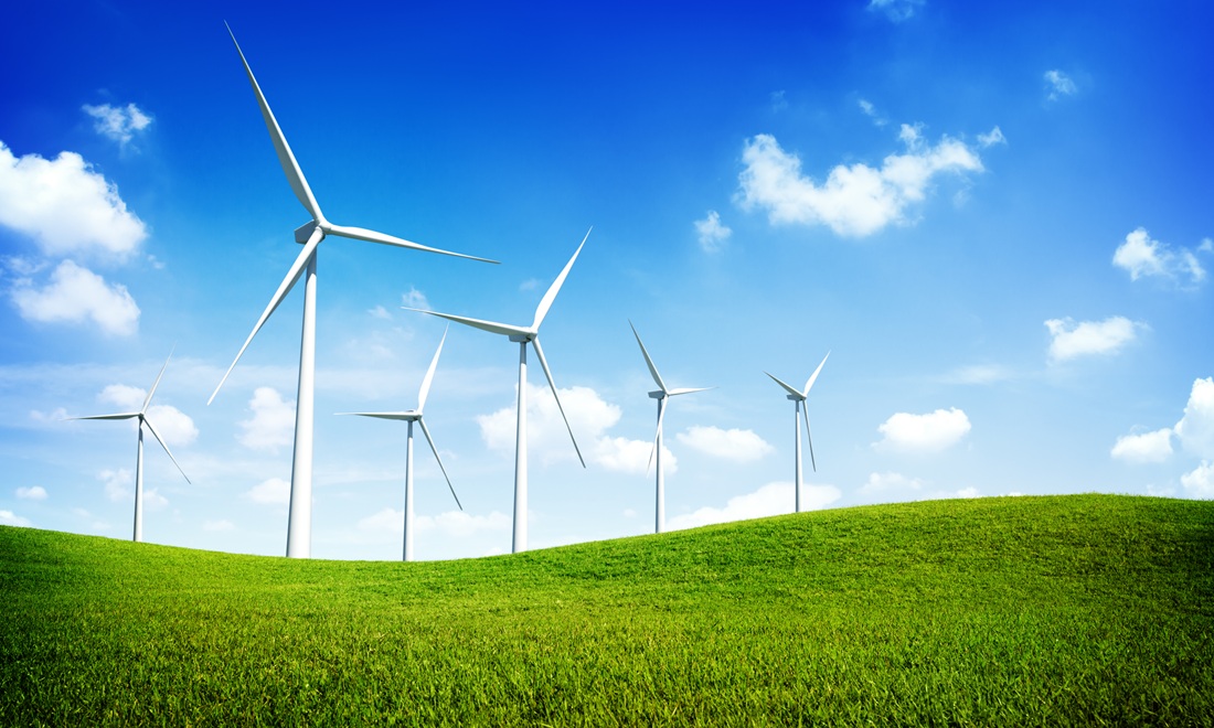 Turbine Green Energy Electricity Technology Concept-1